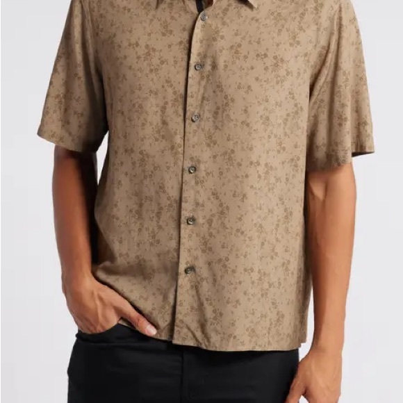 rag & bone Dalton Tan Casual Button Down Shirt - Picture 2 of 6